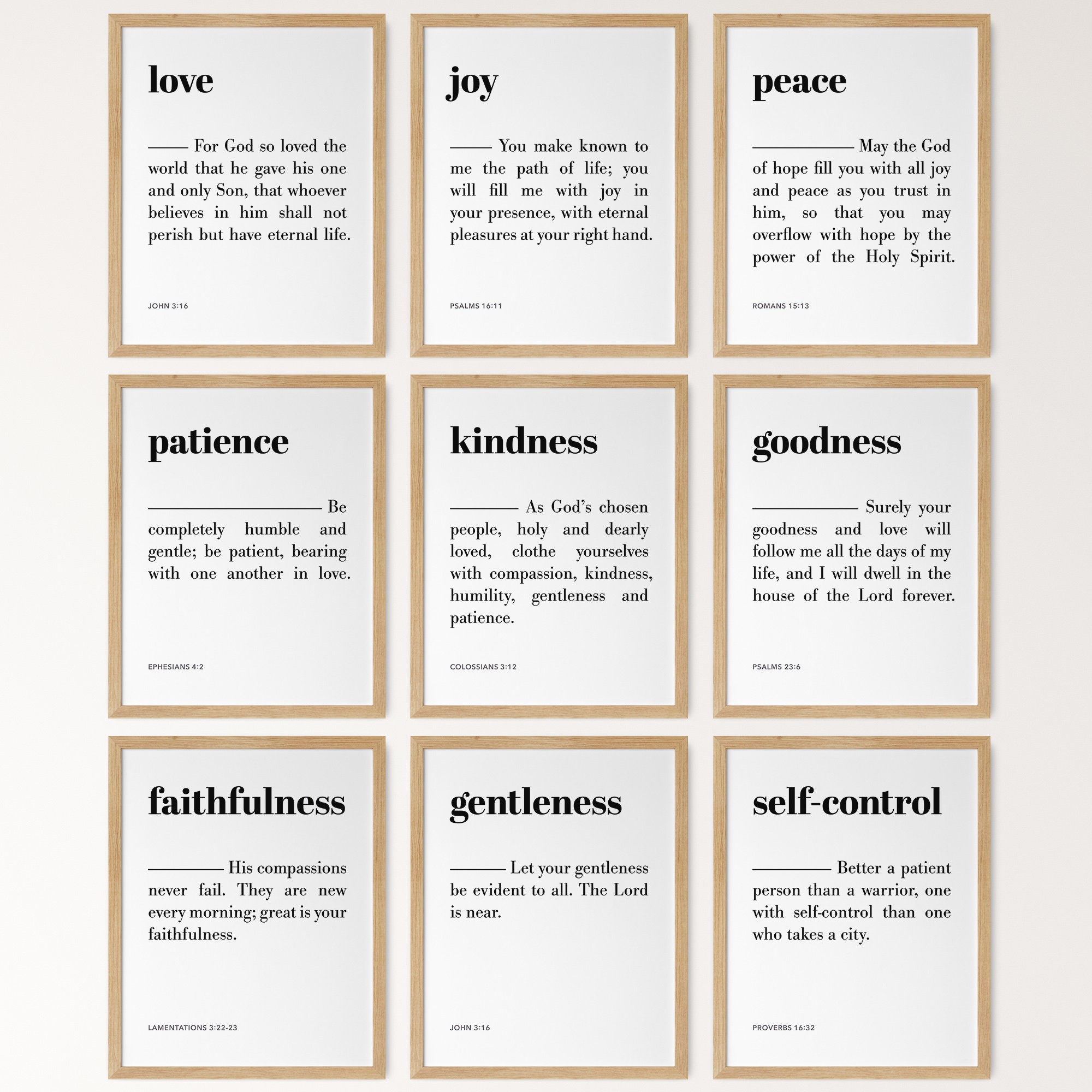 Fruit of the Spirit Wall Art, Fruits of the Spirit Prints, Galatians 5