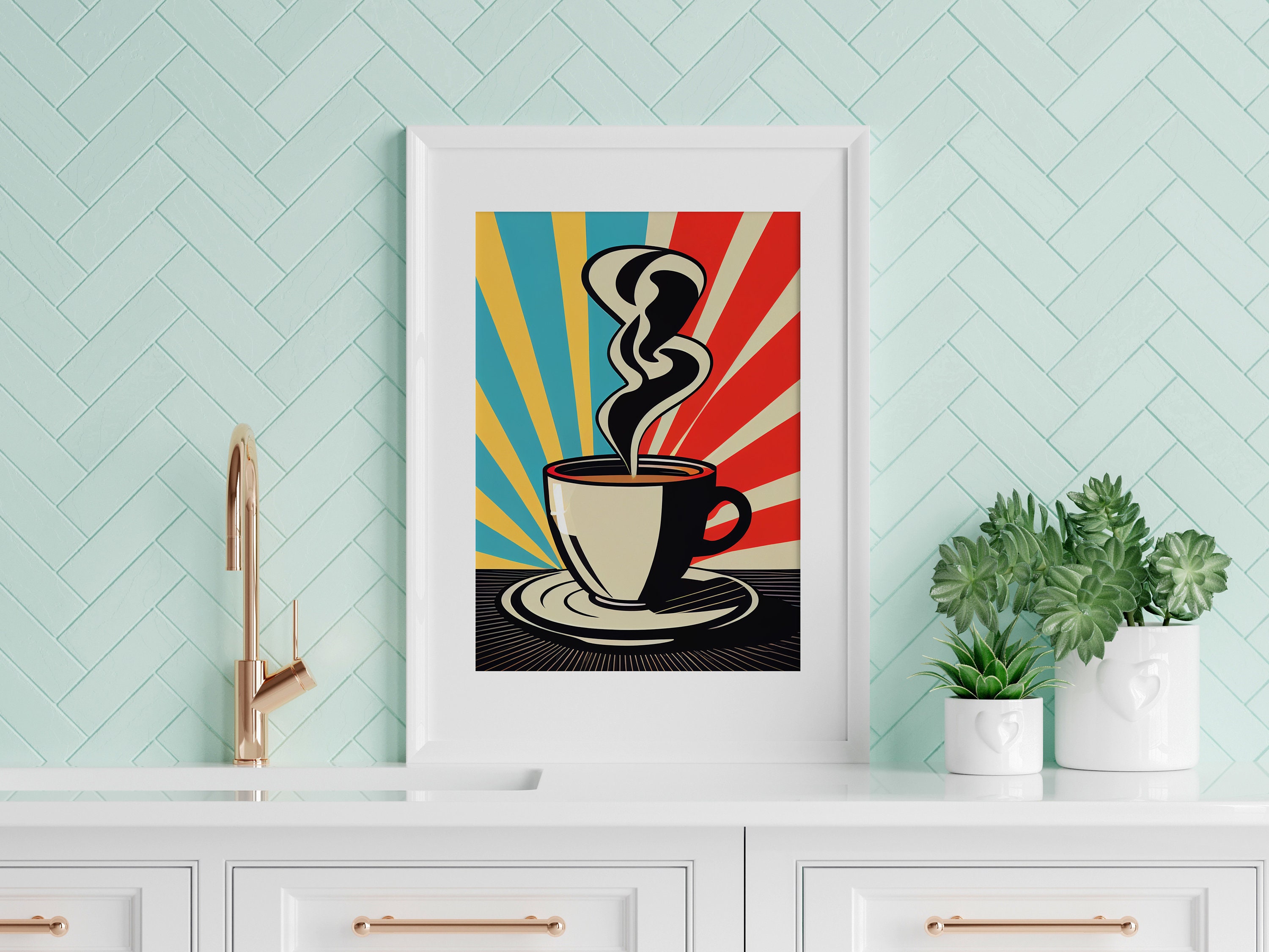 97 Decor Coffee Bar Decor - Coffee Wall Decor, Coffee Poster Print, Coffee  Bar Essentials, Coffee Cart Accessories, Eclectic Coffee Shop Decorations