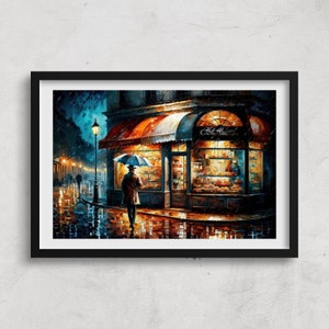 City at Night Print, cityscape wall art, digital download, printable art,  home wall décor, living room décor, abstract, moody cityscape