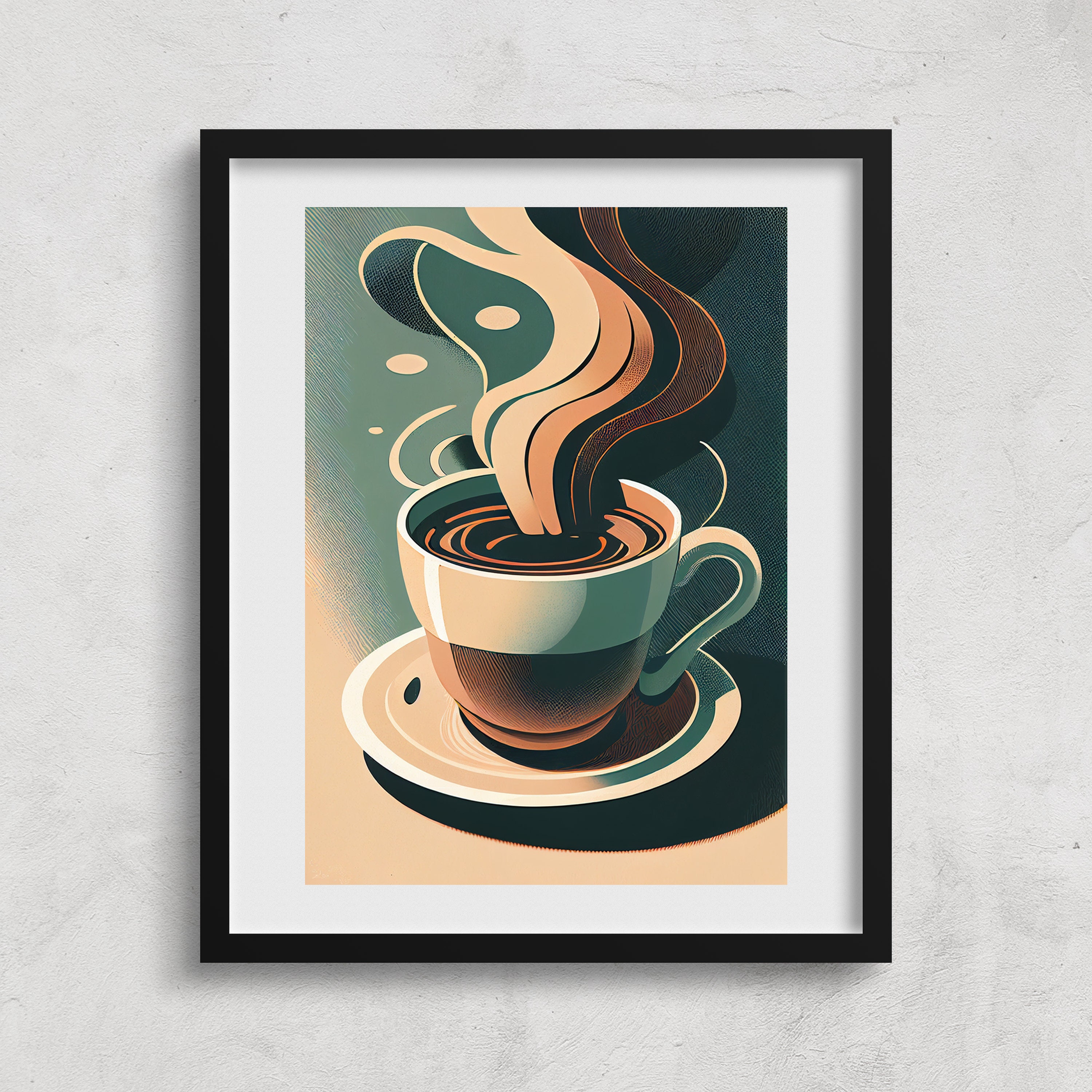Coffee Wall Art, Midcentury Print, Coffee Art Poster, Coffee Shop Décor,  Kitchen Décor, Aesthetic Print, Digital Download - Etsy | Poster