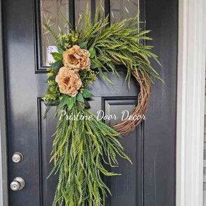 FAll Wreaths, Year Round Wreath, Everyday Wreaths, Peony Wreath, Front Door Wreaths, Farmhouse Decor, Home Wreaths, Farmhouse fall Wreath