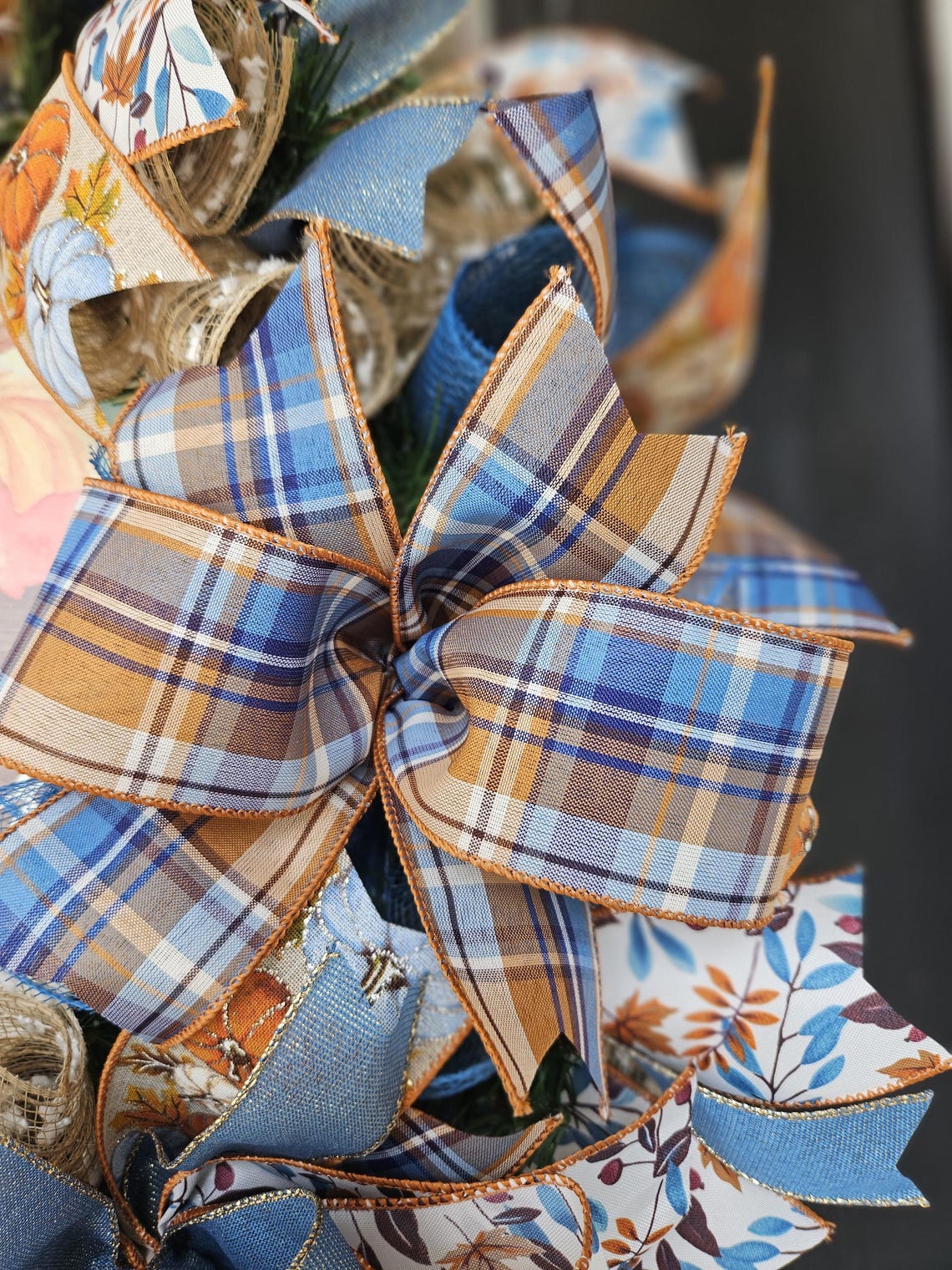 Fall Wreaths for Front Door, Fall Wreath for Door With Pumpkins and ...