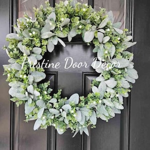 Everyday Welcome Wreath, Farmhouse neutral year round wreath for your door, porch decor, welcome wreath, Home Wreath, Bestseller Wreath