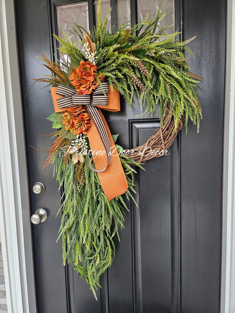 Autumn Wreath Hydrangea Wreath - Fall Wreath - Wreaths for fall - door wreath - fall wreath - Wreaths for door - Wreaths Autumn Wreath image 1