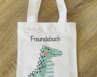 Bag friends book, bag, gift, school enrollment, kindergarten, gift idea, crocodile