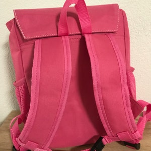 Children's backpack, kindergarten backpack, daycare backpack, personalized, pink, girl, rainbow image 2