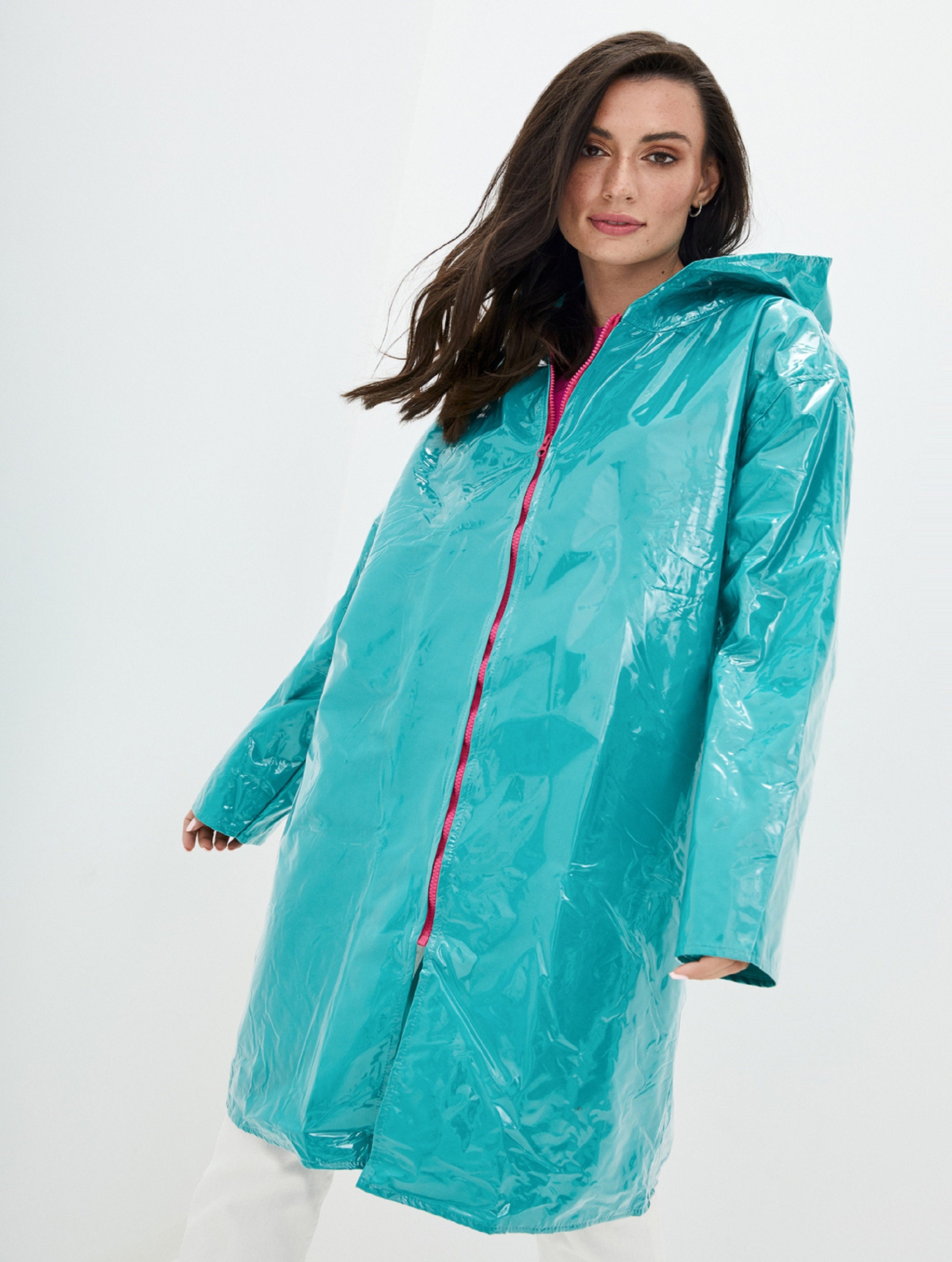 Raincoat Female DRYDOPE Turquoise Etsy UK