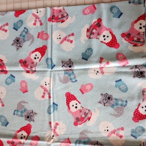 Puppies and Mittens Flannel for JoAnn Fabric and Crafts, ONLY 33&quot; by 44/45&quot;