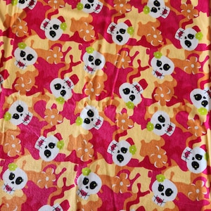 Skulls Flannel for JoAnn Fabric and Craft