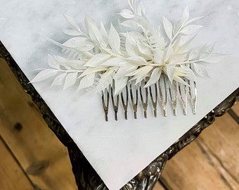 Peigne fleurs séchées - dried flowers - accessoires mariage bohème