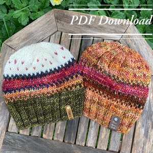 Wee Bee Lite Beanie/Downloadable PDF Knitting Pattern