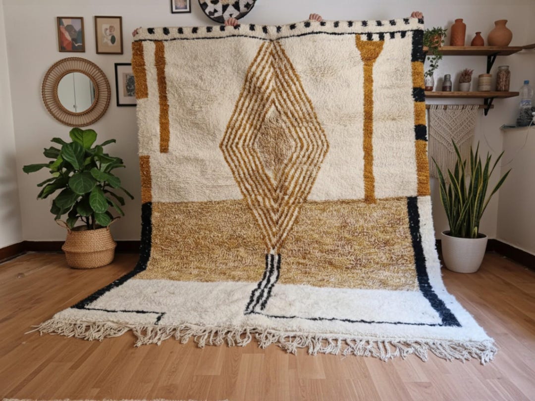 Moroccan Handmade Rug, Authentic Moroccan Rug, Berber Rug, Modern Rug ...