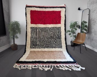 Marockanska mattor - Handgjorda i Beni Ourain-stil - berbermatta - autentisk marockansk matta - Teppich marokko