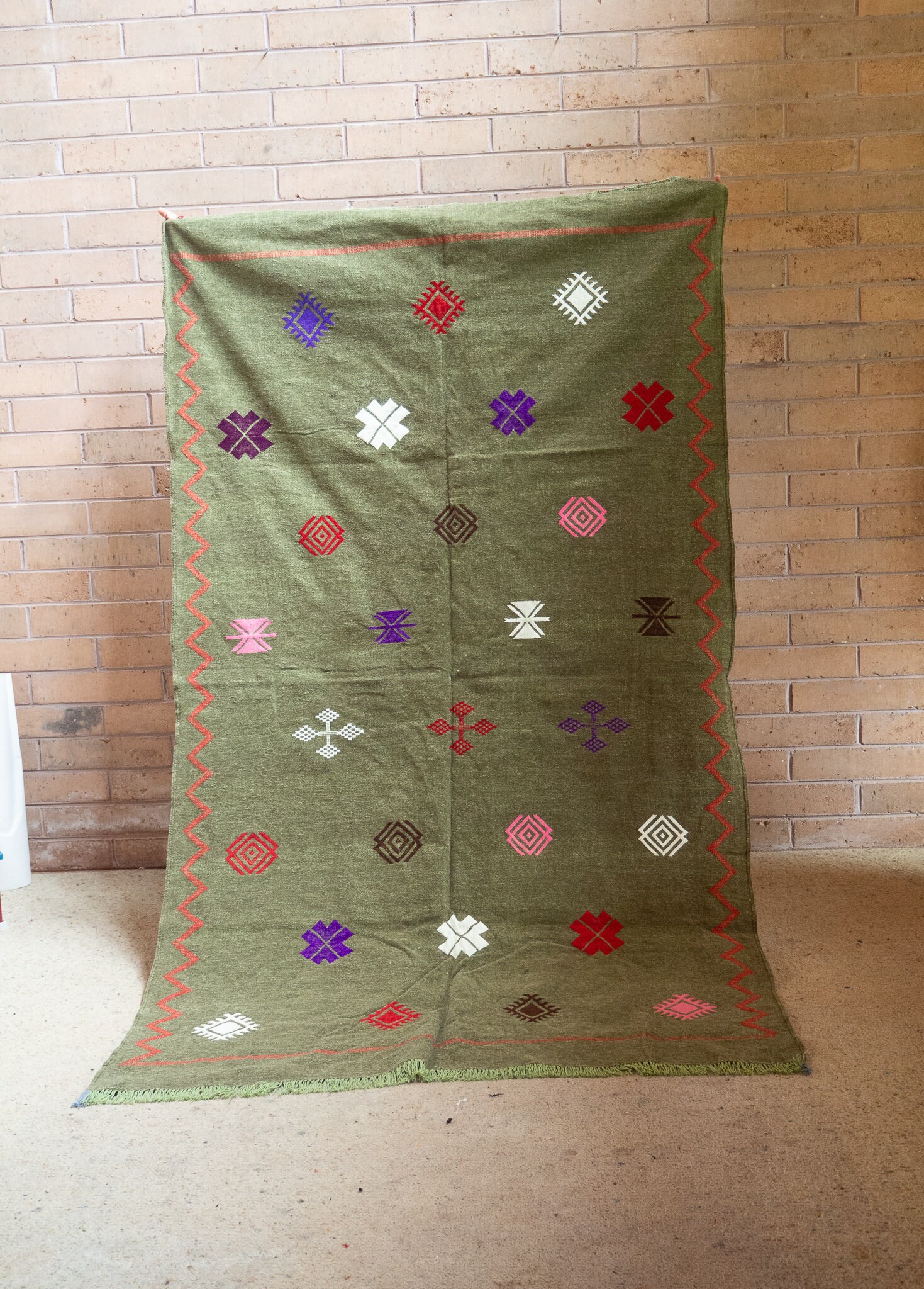 Large butter Authentic Beautiful Original Wool Handmade Rug Etsy