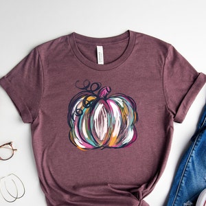 Watercolor Pumpkin Shirt Pumpkin Shirt Fall Shirt for Women - Etsy