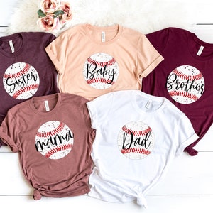 Baseball Family Shirt,Shirts For Family, Game Day Shirts for Family, Family Shirts for Baseball Game, Baseball Dad Shirt, Baseball Mom tee