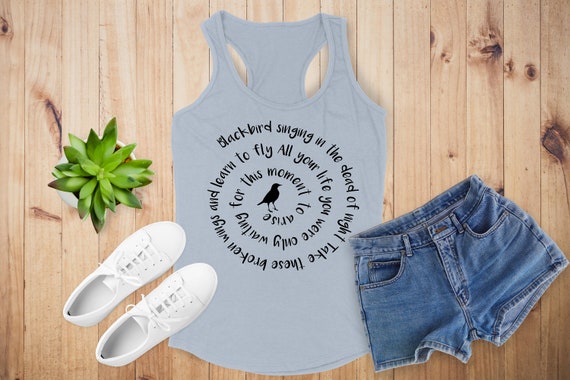 Black Bird Beatles Shirt Black Bird Singing Shirt Black History