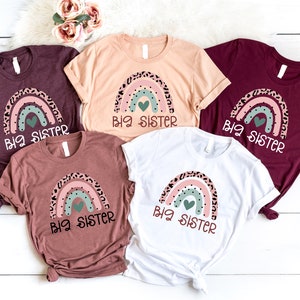 Rainbow Big Sister Shirt, Big Sister Shirt, Big Sis Shirt, Shirt for Sister, Mother's Day, Mother's Day gift, Birthday Gift, Sister Shirts