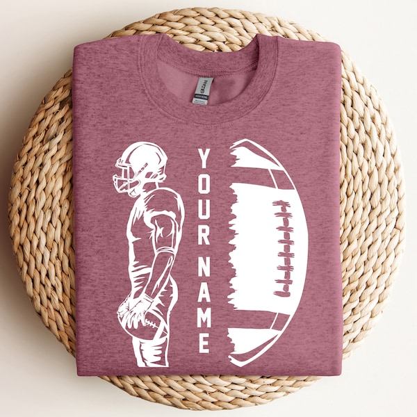 Personalized Football Shirt - Your Name Team Football - Football Sweatshirt - Game Day Shirt - Football Season Tee - Football Graphic Tee