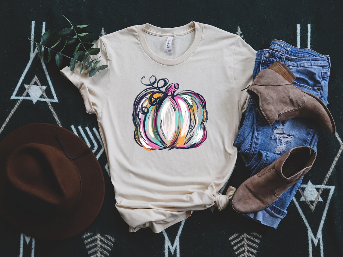 Watercolor Pumpkin Shirt Pumpkin Shirt Fall Shirt for Women - Etsy