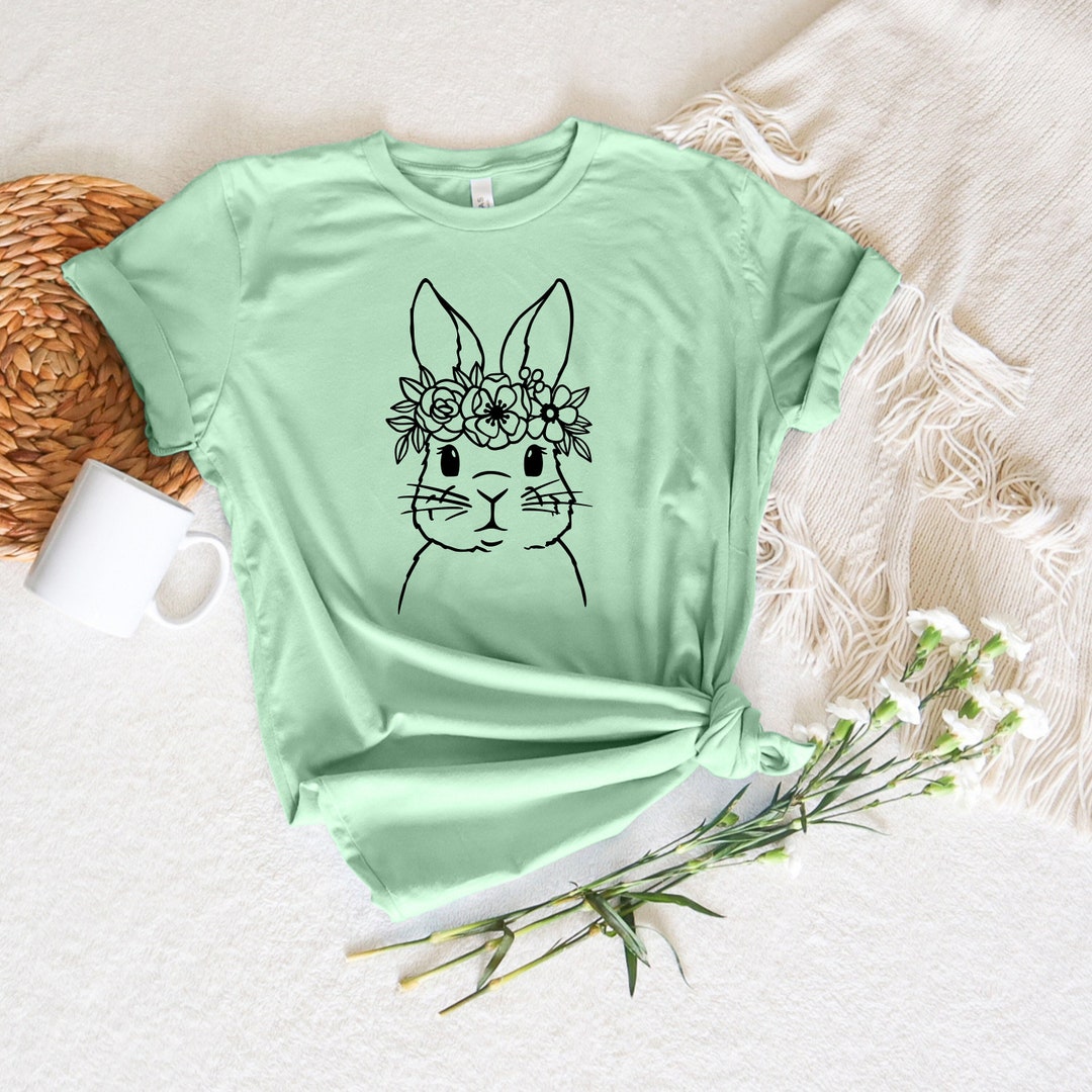 Just A Girl Who Loves Bunnies Shirt, Bunny Lover T-shirt, Rabbit Shirt ...