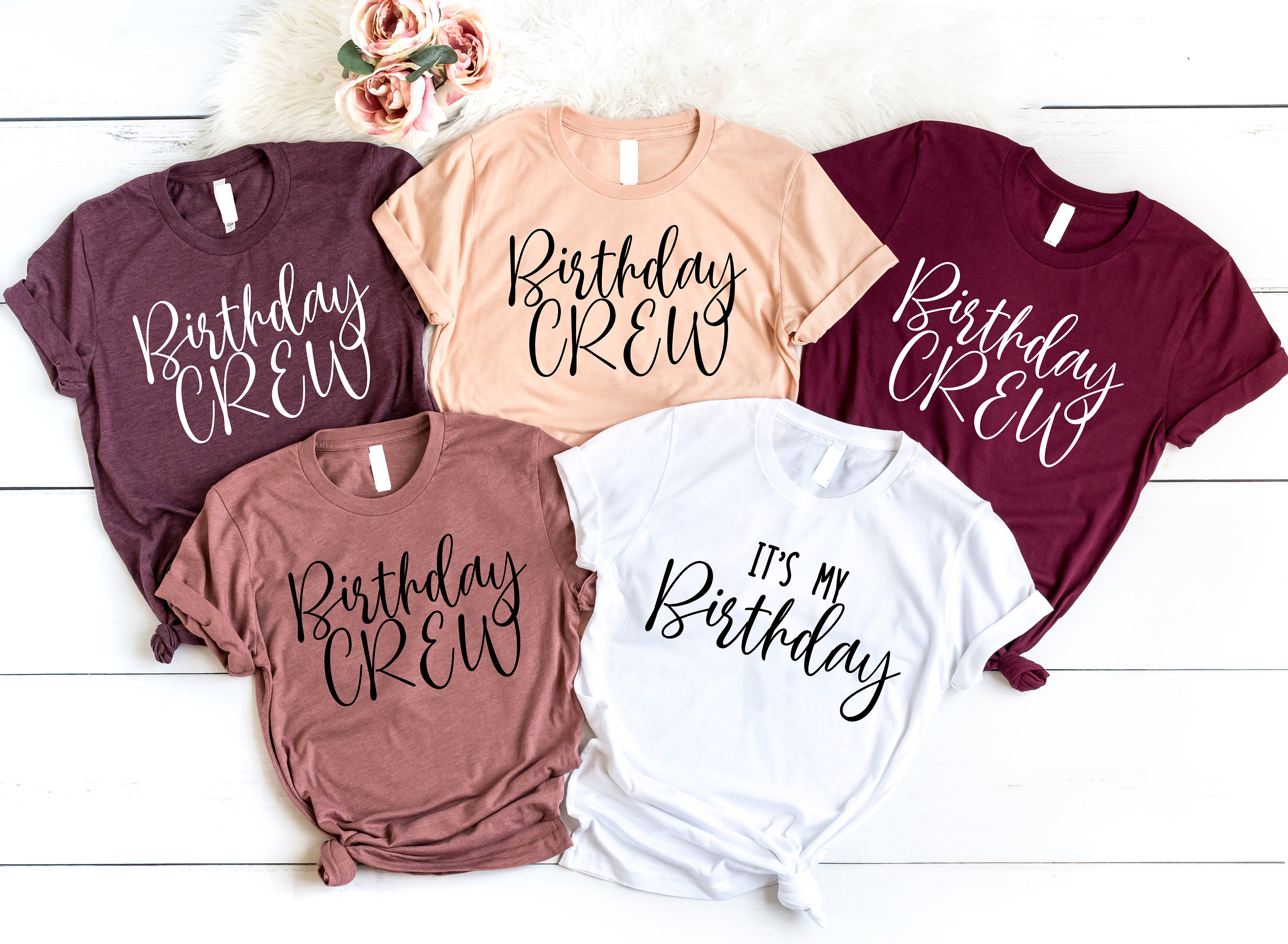 Birthday Crew Shirt Party Shirts for Family Cute and Funny - Etsy