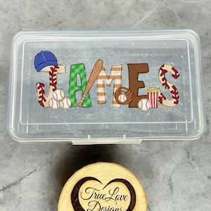 Personalized Pencil Boxes, Baseball Pencil Box, Back To School Supplies, Art Box, Personalized Pencil Case For Kids, Custom Name Pencil Box