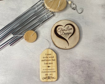 In Loving Memory Wind Chime, Memorial Wind Chime, Remembrance Wind Chime, Bereavement Gift, In Memory, Personalized Wind Chime