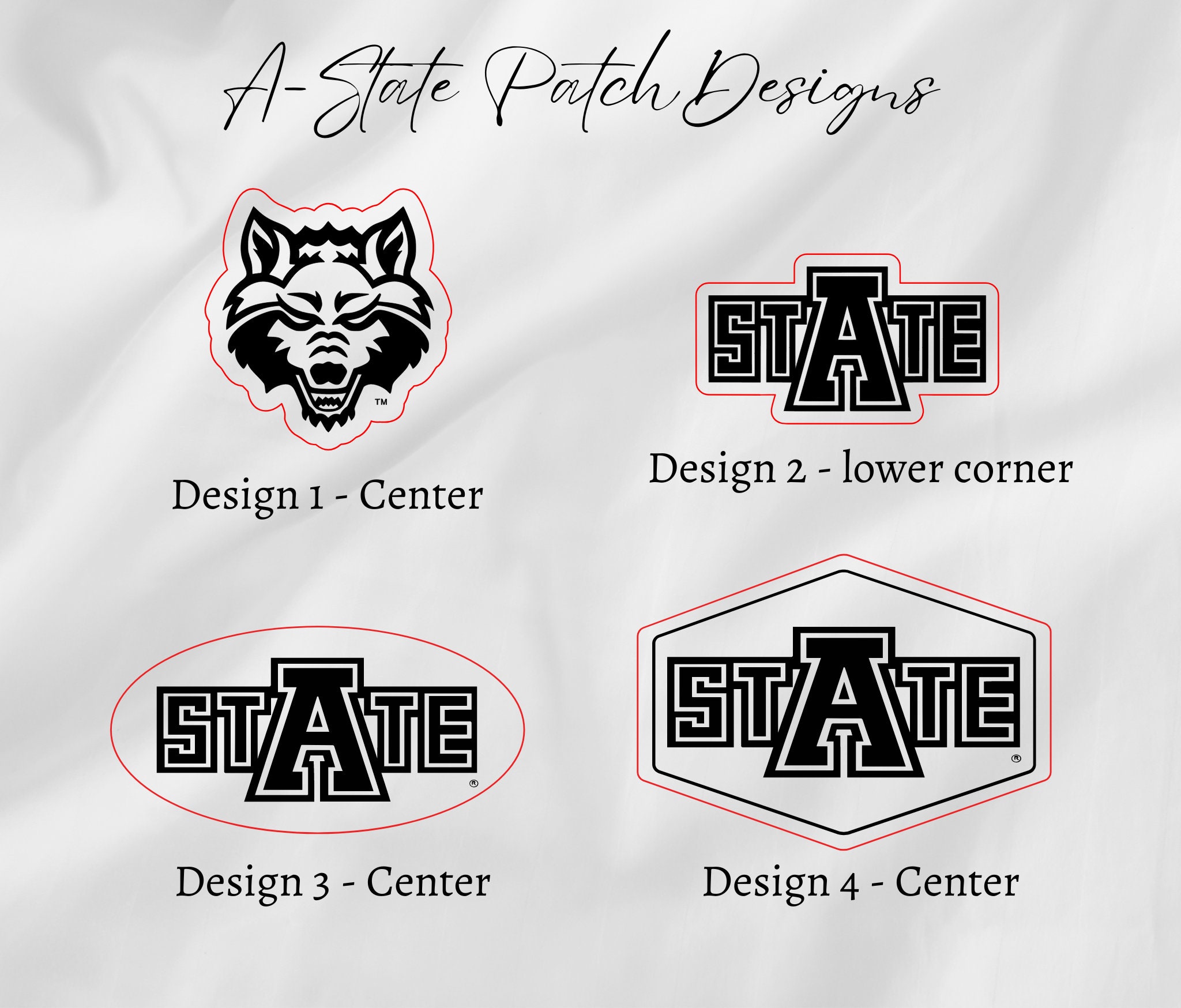 ASTATE Logo, Arkansas State University, ASU Leather Patch, Richardson ...
