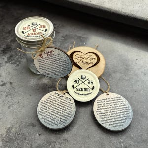 Personalized Golf Senior Gift, Printed Dirt Jar Golf  Lid & Home Plate Tag, Senior Gift Golf , Golf Team Gift, Golf  Senior Night