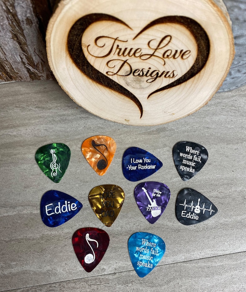 Celluloid Guitar Pick Custom Guitar Pick Guitar Gift Gifts Etsy Canada