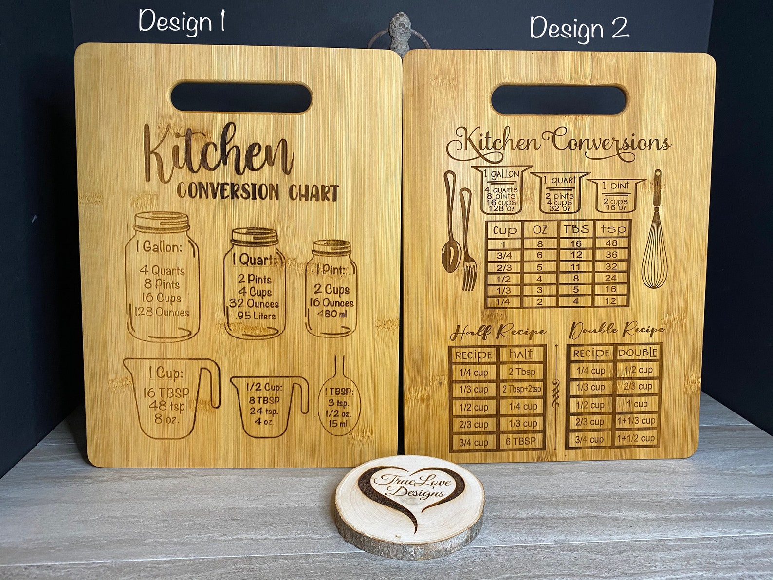 kitchen-conversion-chart-cutting-board-engraved-cutting-etsy-ireland