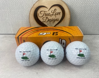 Balles de golf personnalisées, Cadeau de golf, Cadeau pour golfeur, Cadeau pour la fête des pères, Cadeau de garçon d'honneur, Cadeaux de mariage, Balle de golf personnalisée, Cadeau pour mari