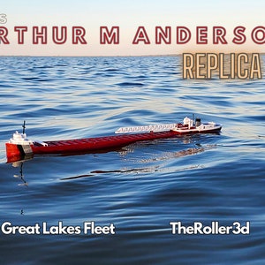 ARTHUR M. ANDERSON Collector&#39;s Series Model by THEROLLER3D, Self-Unloader Version, High Detail & Accurate, 1 Foot in Length
