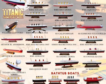 タイタニック号の惨劇を再現した模型船コレクション：RMSタイタニック