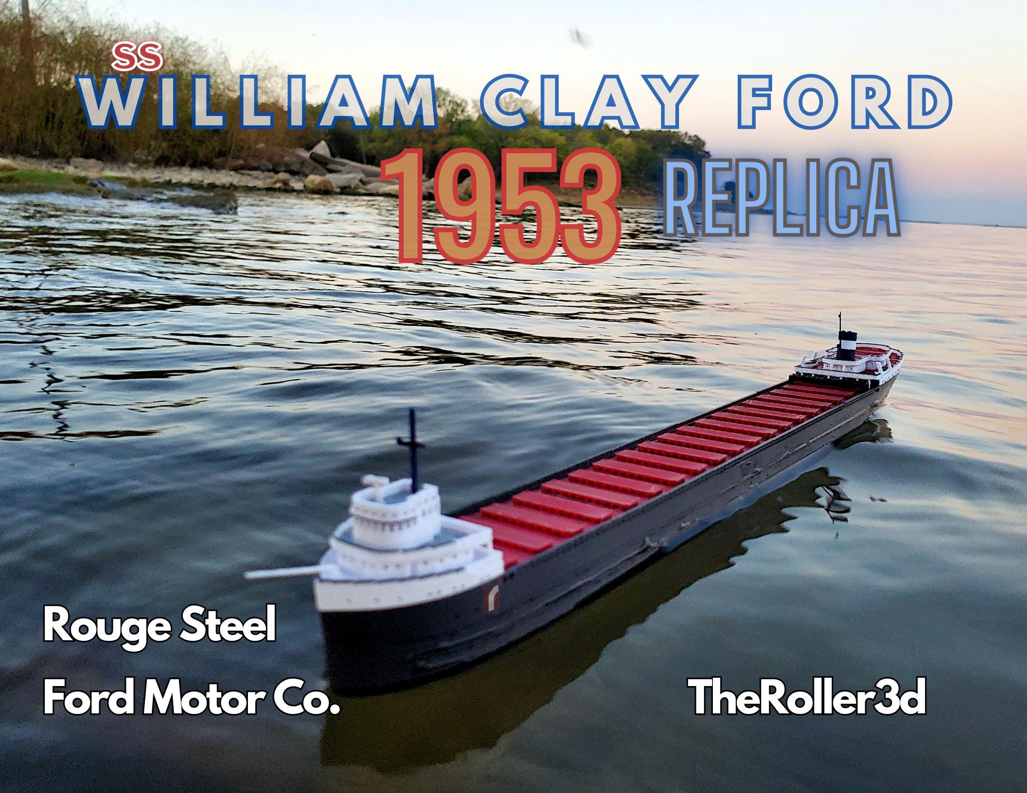 WILLIAM CLAY FORD 1953 Model High Detail 1 Foot in Length