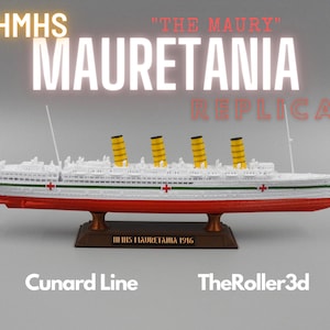 HMHS Mauretania Model 1 Foot in Length