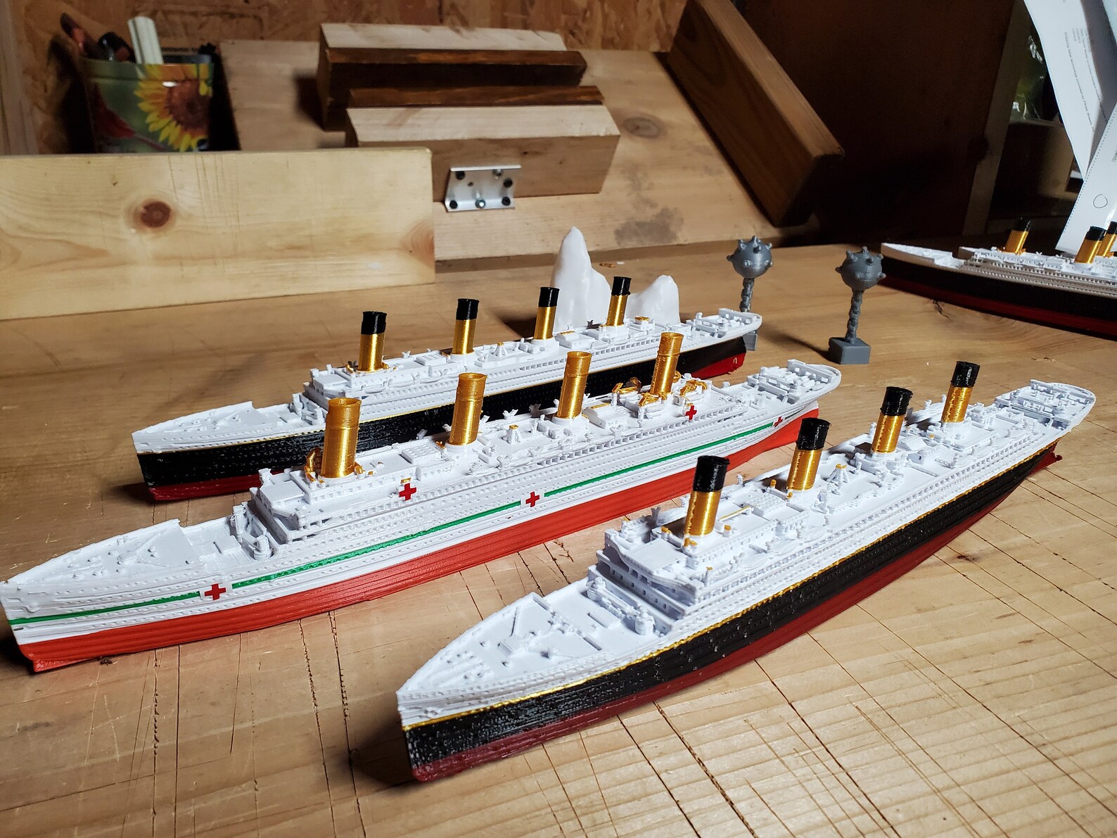 Shop Special 3 Model Ships: RMS Titanic HMHS Britannic RMS | Etsy Rms Britannic Model