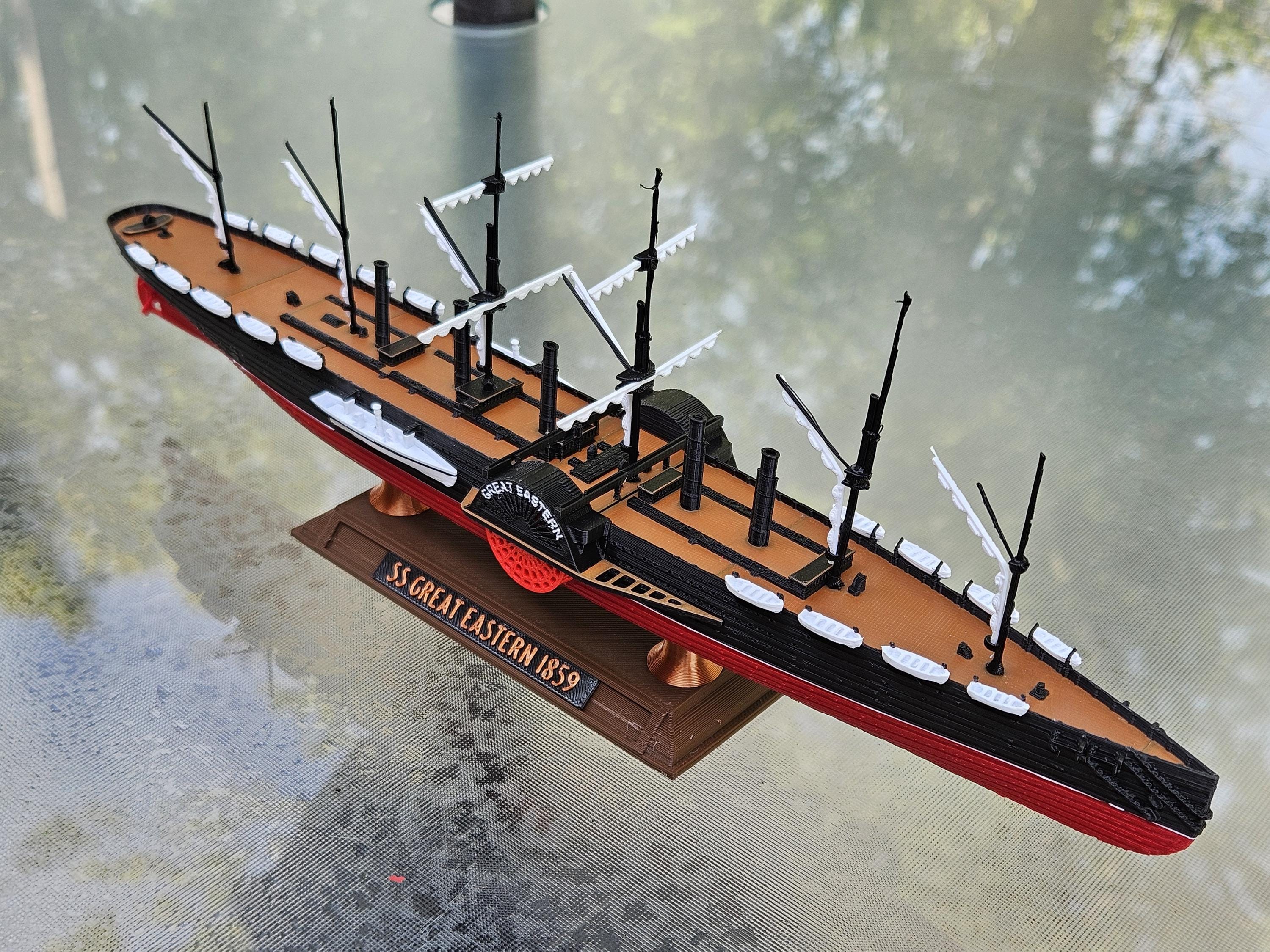 SSグレート・イースタンモデル：歴史的に正確な12インチの蒸気船