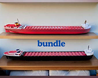 Great Lakes Freighter Model Ship 2-Pack – Edmund Fitzgerald & William Clay Ford (12")