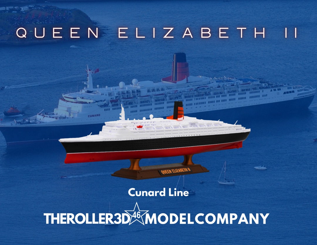 Queen Elizabeth 2 Model 1 Foot in Length - Etsy
