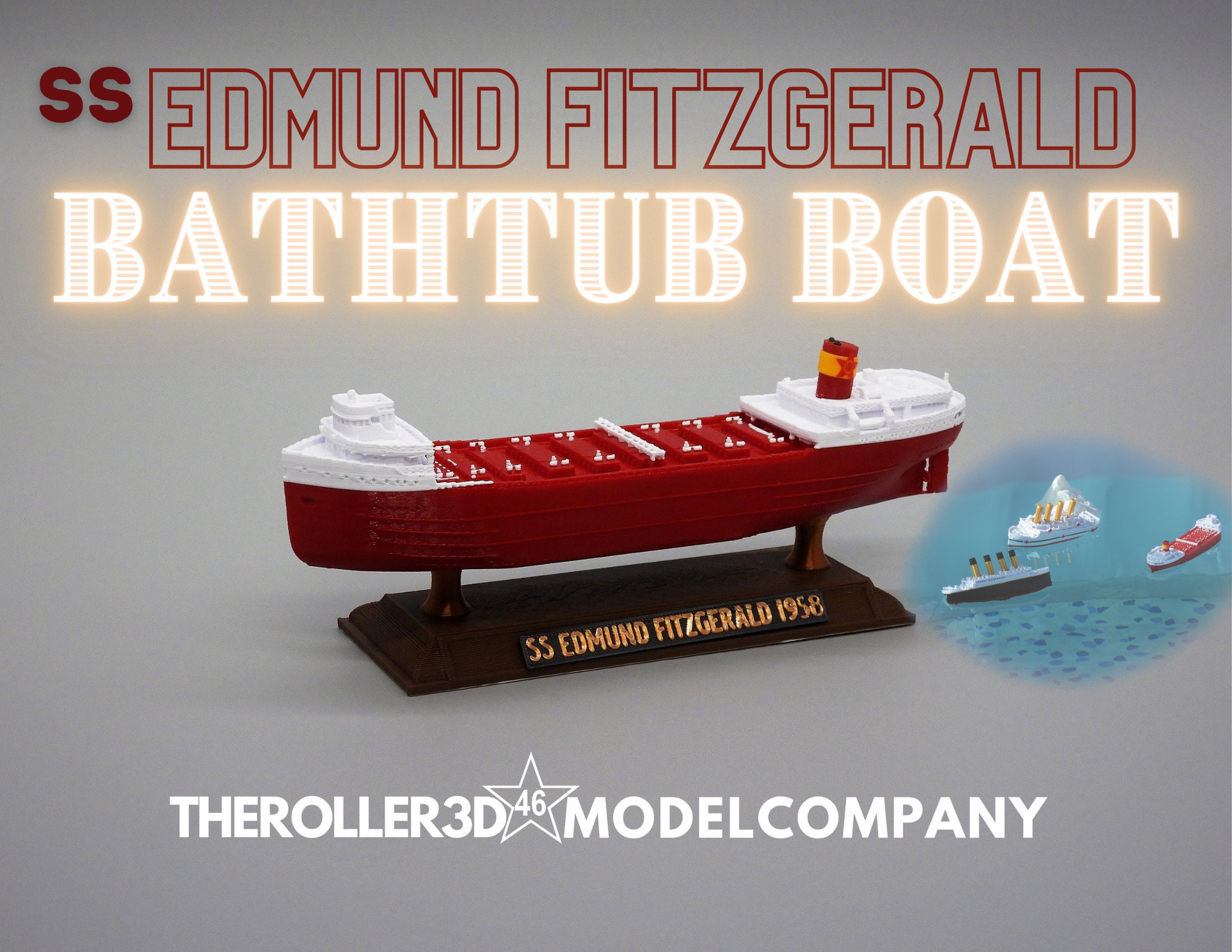 SS EDMUND FITZGERALD Floating Bathtub Model Free Shipping Etsy Australia ss-edmund-fitzgerald-floating-bathtub-model-free-shipping-etsy-australia