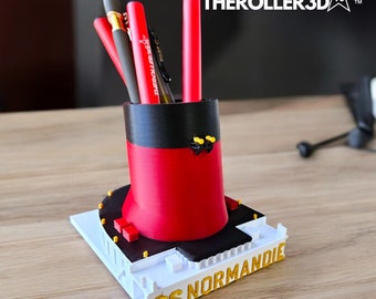 SS NORMANDIE Funnel Pen Holder by TheRoller3d, Desk or Table Accessory