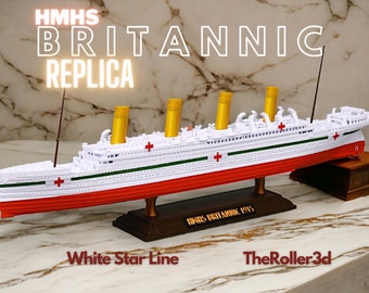 HMHS Britannic Model 2019 Design by TheRoller3d, 1 Foot in Length