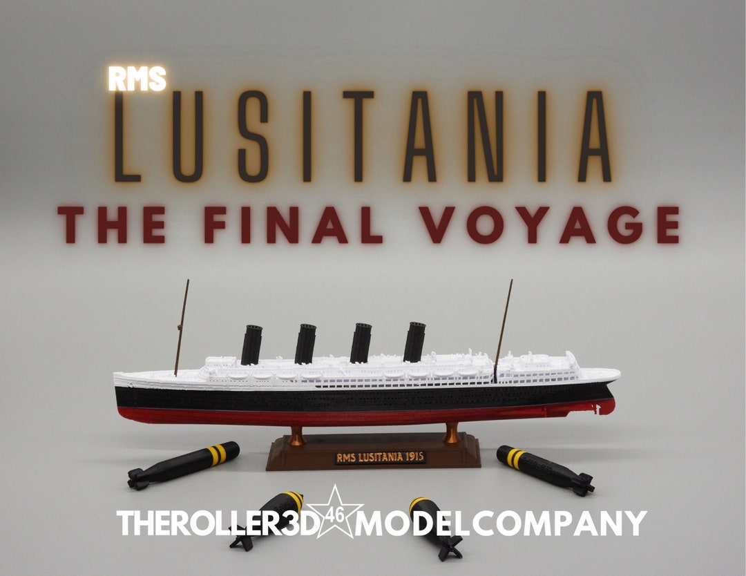 RMS Lusitania Wartime Model 1 Foot in Length Highly Detailed Etsy
