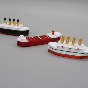 Bathtub Boat BUNDLE 4 Boats Titanic, Britannic, Lusitania, Edmund Fitzgerald, Floats Perfect Kid Tested & Approved LIMITED TIME Only image 6