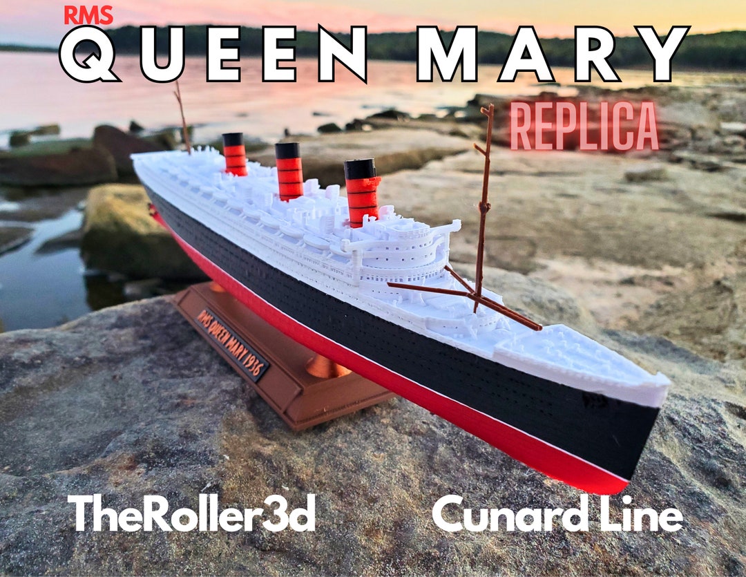 Queen Mary 木製モデル 船 クイーン・メリー号 RMS クイーン・メリー号モデル 全長1フィート - Etsy 日本