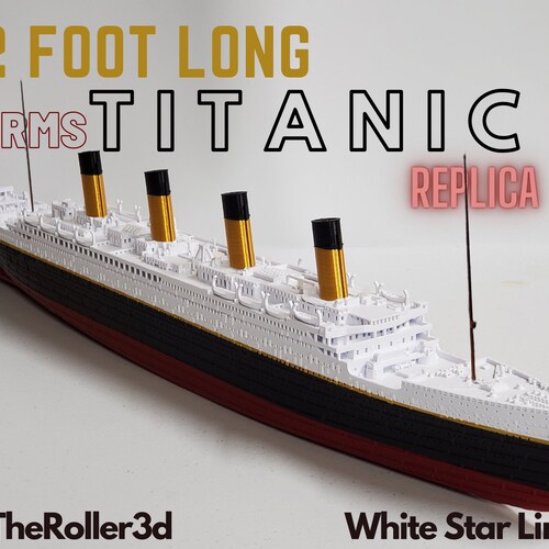 Rms Titanic Model and Iceberg High Detailed 3d Printed Replica Etsy