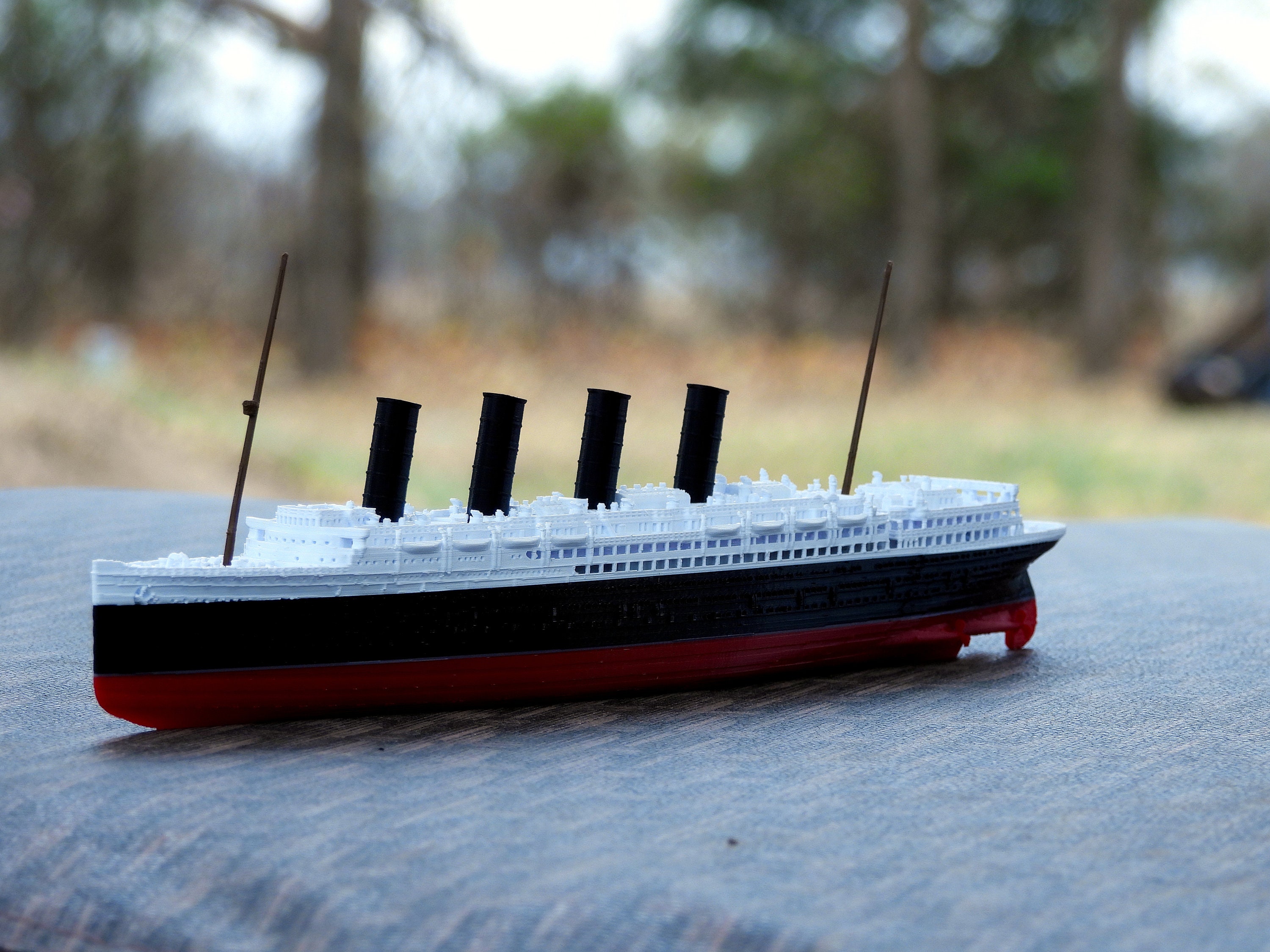 RMSルシタニア号模型：戦時中の精巧なレプリカ（全長約30cm） - Etsy 日本