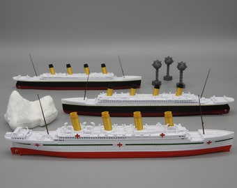 3 隻の船のセット 1 フィート長 RMS タイタニック HMHS